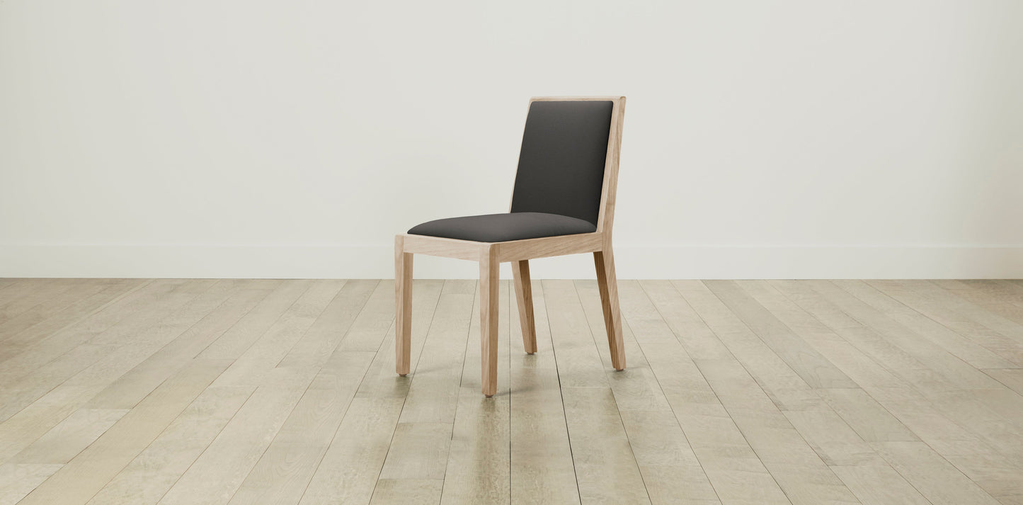 The Madison  - Pebbled Leather Ash Dining Chair