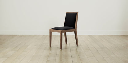 The Madison  - Pebbled Leather Ink Dining Chair