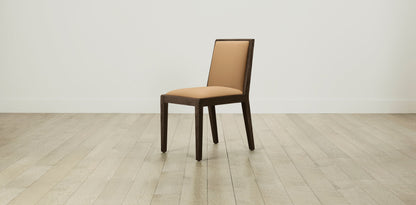 The Madison  - Pebbled Leather Latte Dining Chair