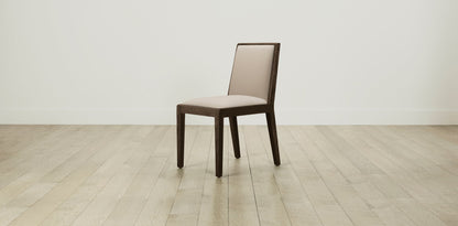 The Madison  - Pebbled Leather Stone Dining Chair