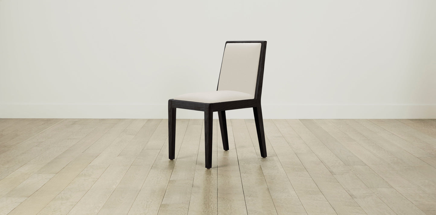 The Madison  - Pebbled Leather Swan Dining Chair