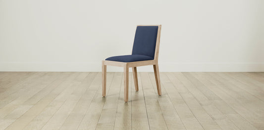 The Madison  - Performance Chevron Indigo Dining Chair