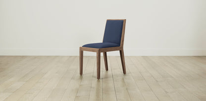 The Madison  - Performance Chevron Indigo Dining Chair