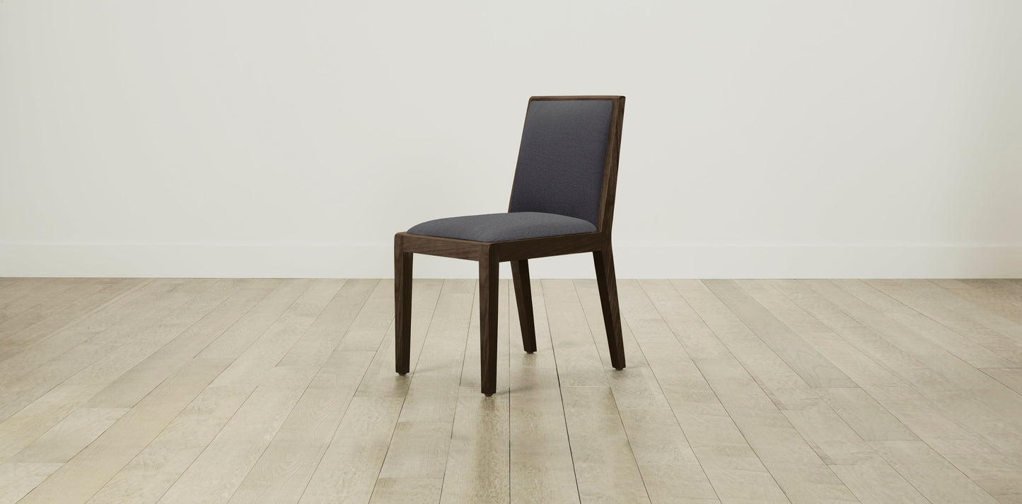 The Madison  - Performance Linen Graphite Dining Chair