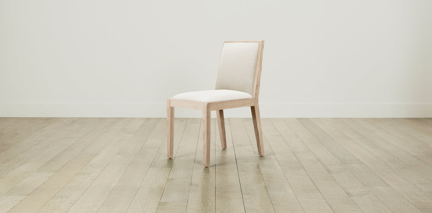 The Madison  - Performance Linen Oyster Dining Chair