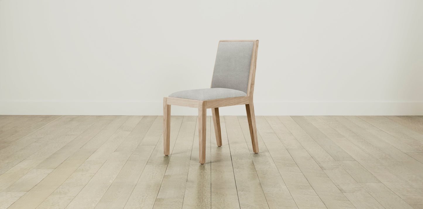 The Madison  - Performance Melange Weave Flint Dining Chair