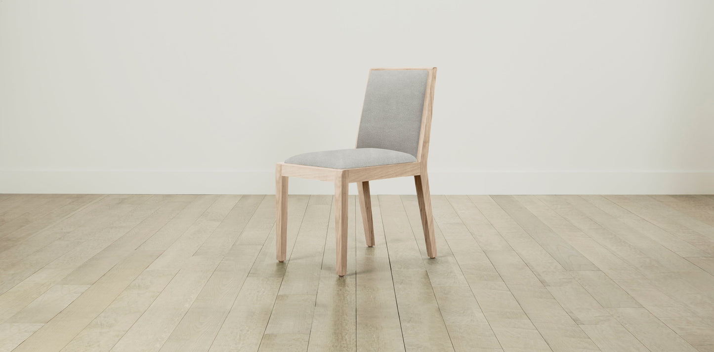 The Madison  - Performance Melange Weave Flint Dining Chair