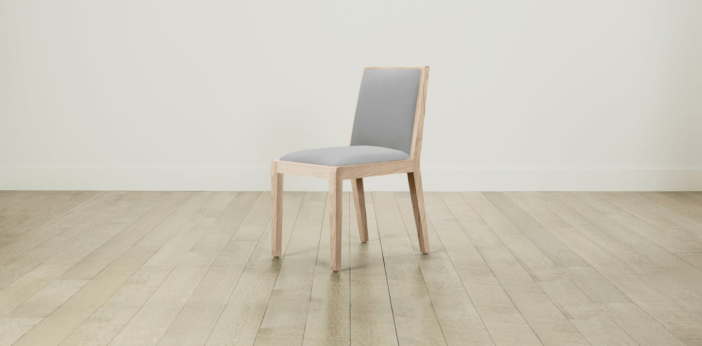 The Madison  - Performance Textured Linen Mineral Dining Chair