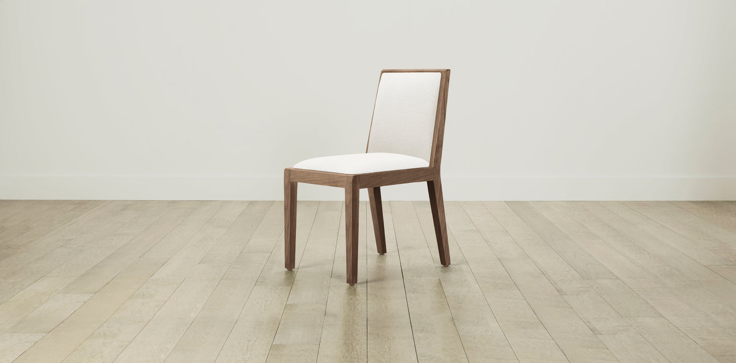 The Madison  - Performance Textured Linen Pearl Dining Chair