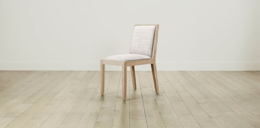 The Madison  - Performance Textured Tweed Snow Dining Chair