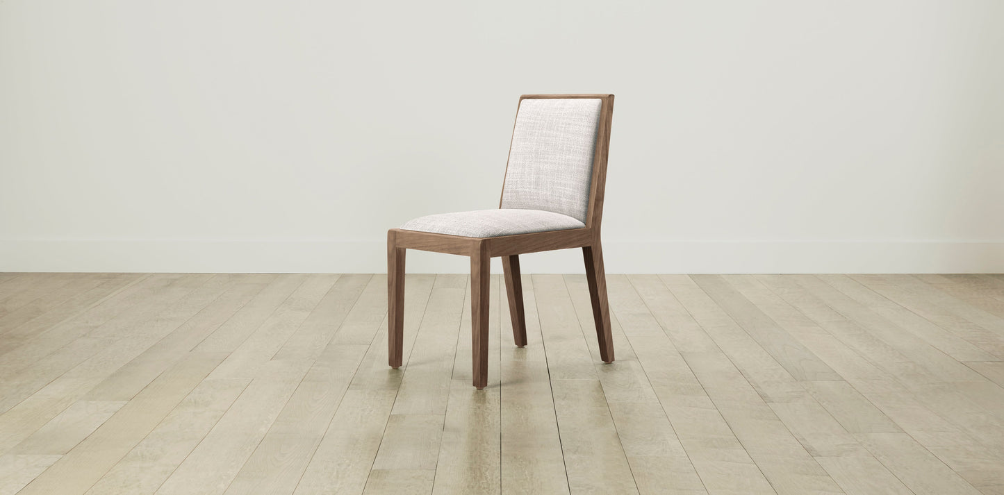 The Madison  - Performance Textured Tweed Snow Dining Chair