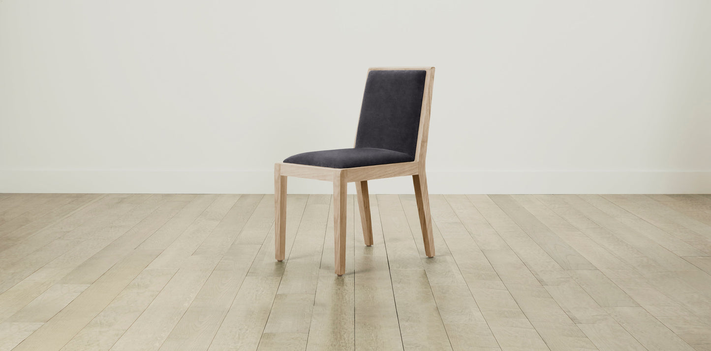 The Madison  - Performance Velvet Flannel Dining Chair