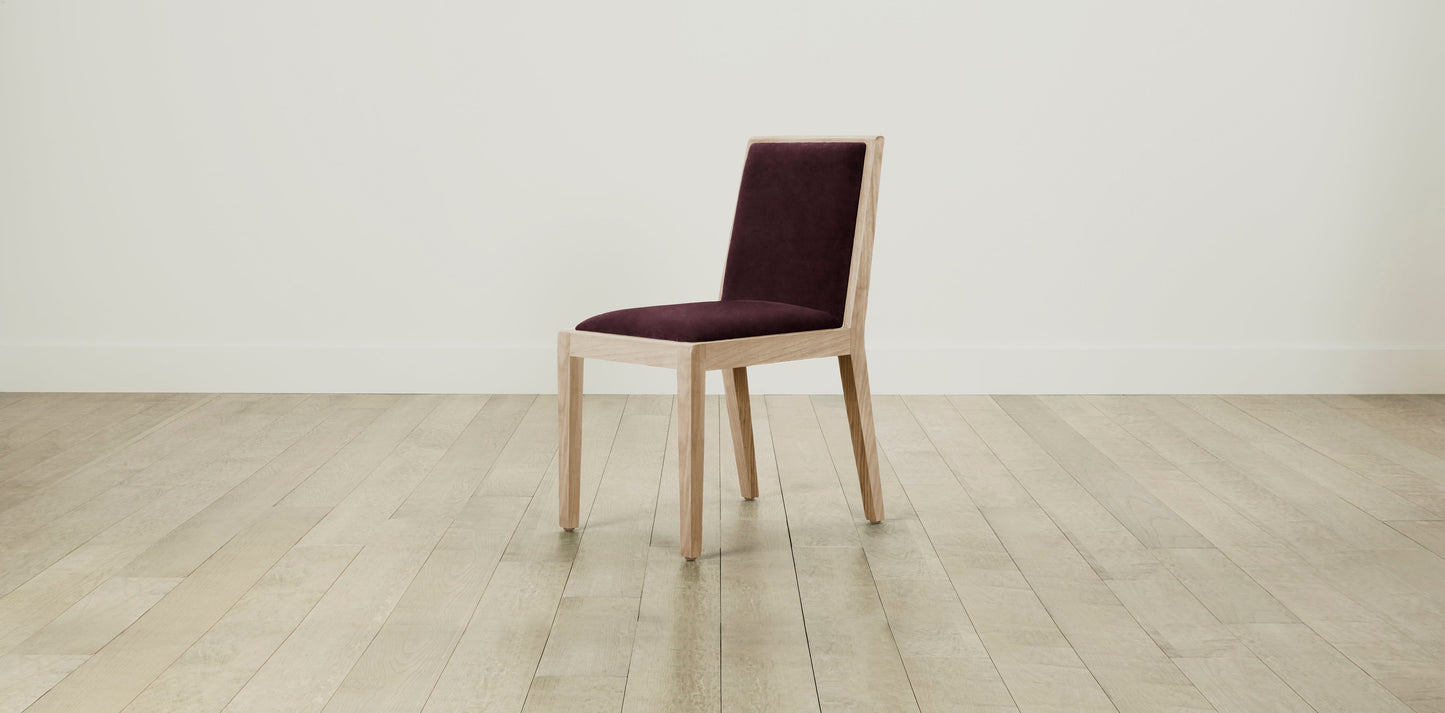 The Madison  - Performance Velvet Merlot Dining Chair