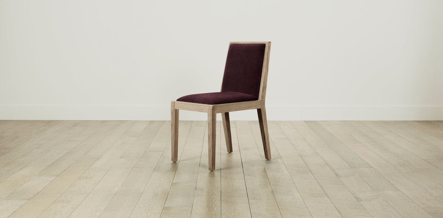 The Madison  - Performance Velvet Merlot Dining Chair