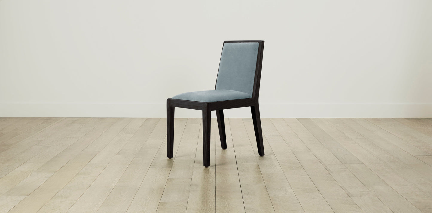 The Madison  - Performance Velvet Sky Dining Chair