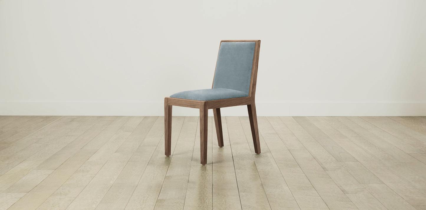 The Madison  - Performance Velvet Sky Dining Chair