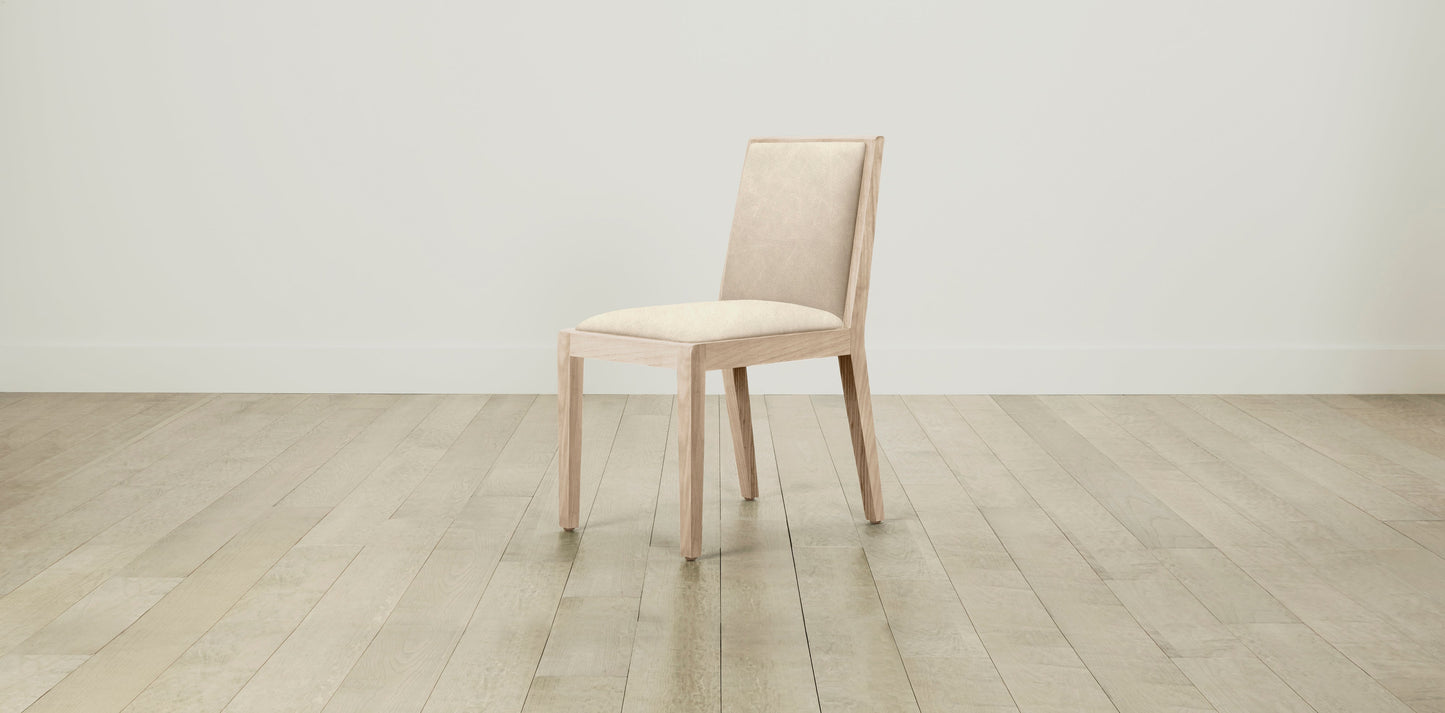 The Madison  - Tuscan Leather Bisque Dining Chair