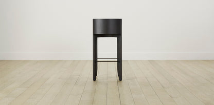 The Delancey with Onyx - Pebbled Leather Truffle Bar and Counter Stool