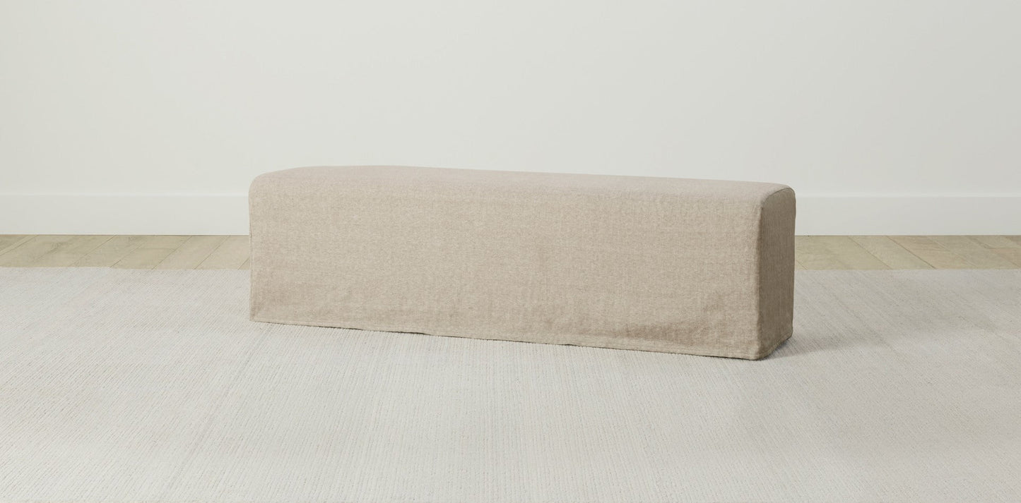 The Franklin  - Performance Stonewashed Linen Dew Bench