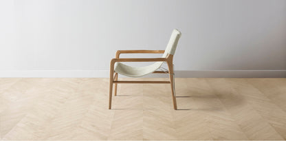 The Hayes  - Pony Hair Leather Snow Chair