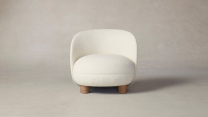 The Laight  - Italian Bouclé White Chair