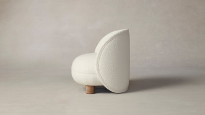 The Laight  - Italian Bouclé White Chair