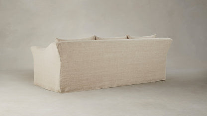 The Leonard  - Performance Stonewashed Linen Clamshell Sofa