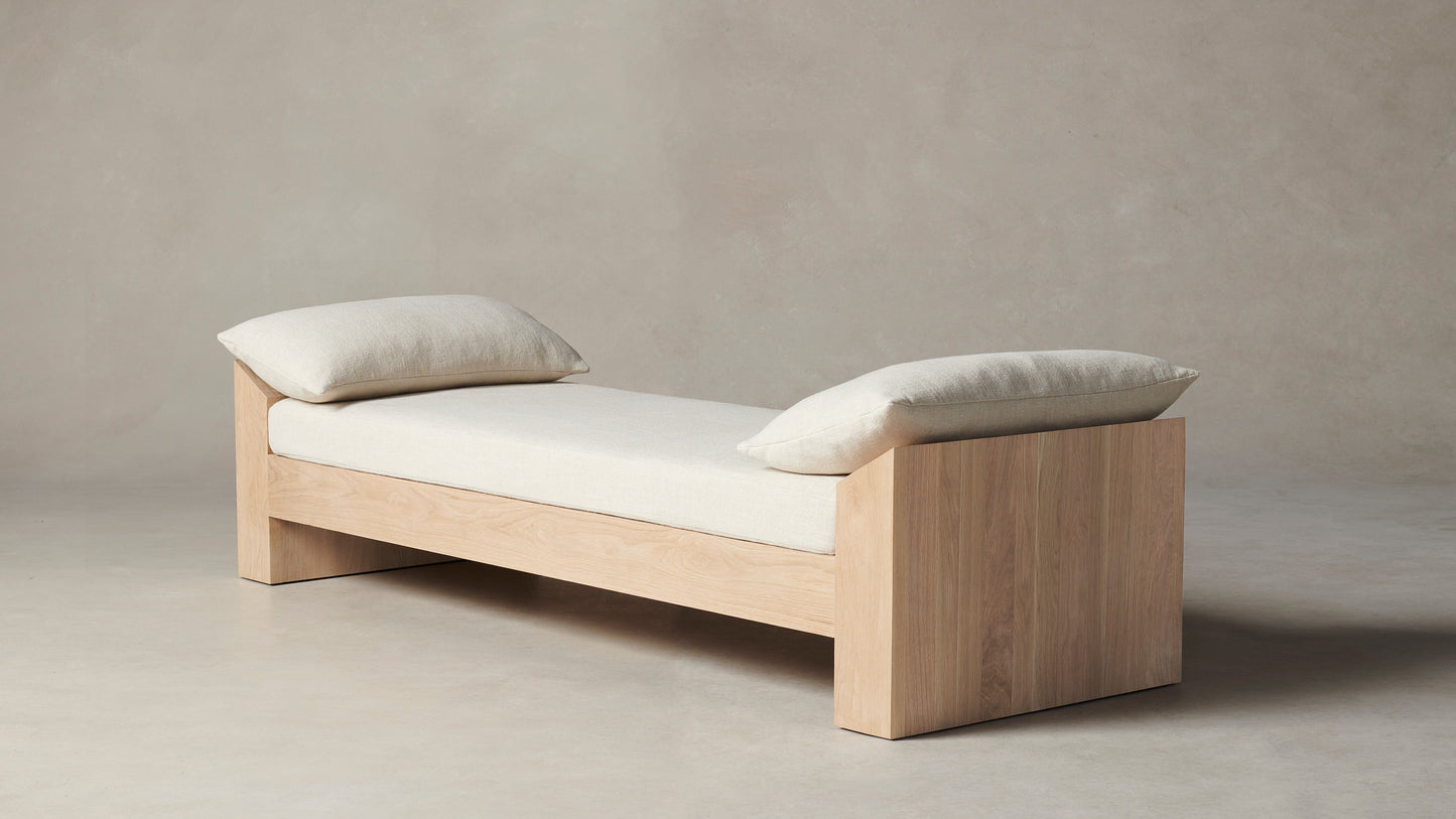 The Montauk  - Belgian Linen Alder Daybed