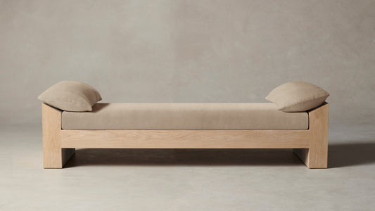 The Montauk  - Performance Velvet Taupe Daybed