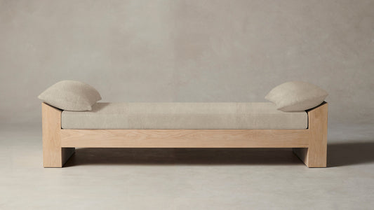 The Montauk  - Tuscan Leather Bisque Daybed