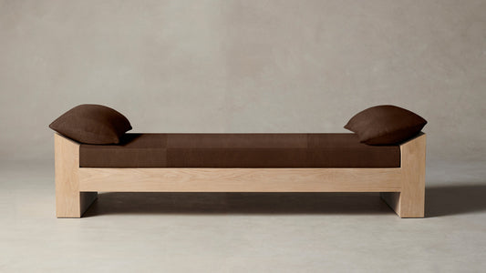 The Montauk  - Tuscan Leather Bourbon Daybed