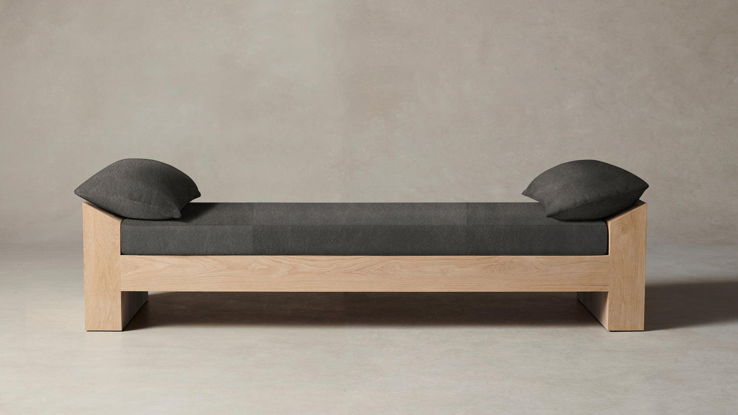 The Montauk  - Tuscan Leather Seal Daybed