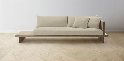 The Muir Arm on Right - Belgian Linen Alder Sofa