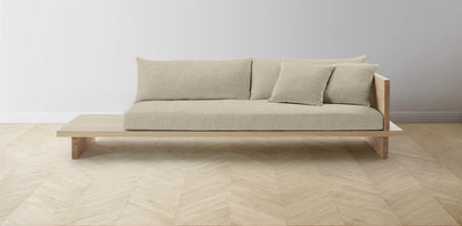 The Muir Arm on Right - Belgian Linen Alder Sofa