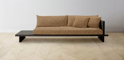 The Muir Arm on Right - Belgian Linen Chai Sofa