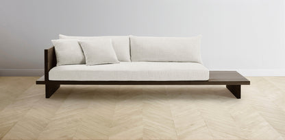 The Muir Arm on Left - Belgian Linen Egret Sofa