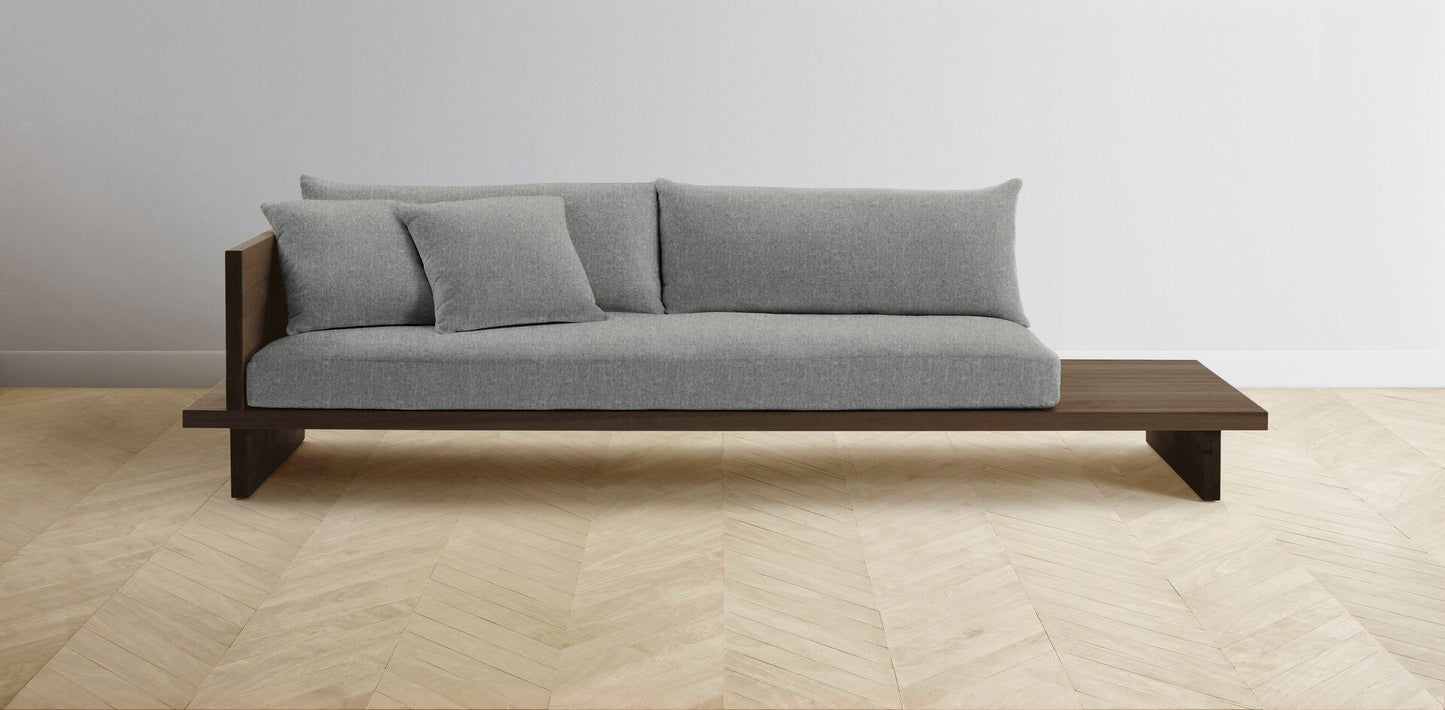 The Muir Arm on Left - Merino Granite Sofa