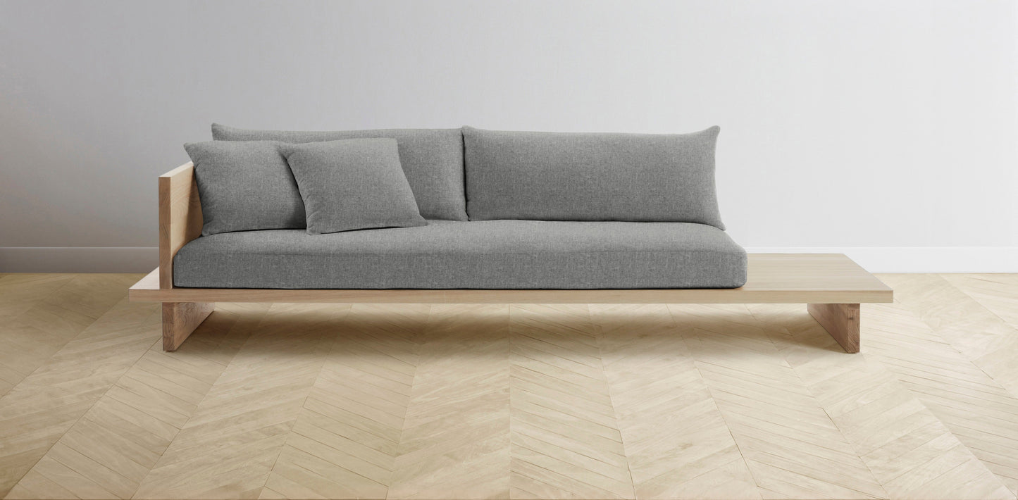 The Muir Arm on Left - Merino Granite Sofa