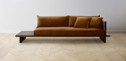 The Muir Arm on Right - Mohair Brown Sugar Sofa