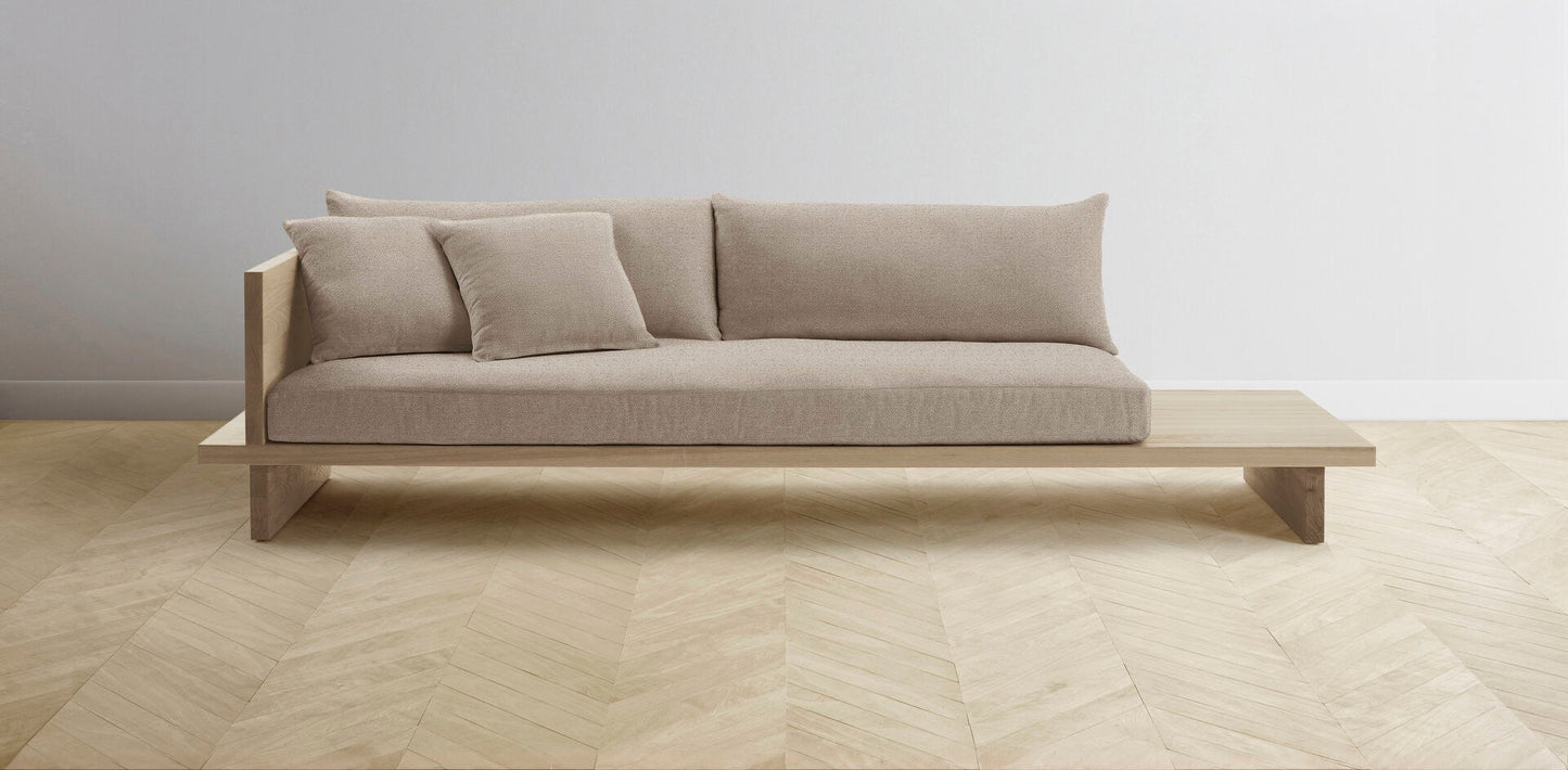 The Muir Arm on Left - Performance Basketweave Malt Sofa