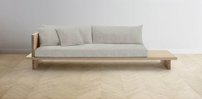 The Muir Arm on Left - Performance Melange Weave Flint Sofa