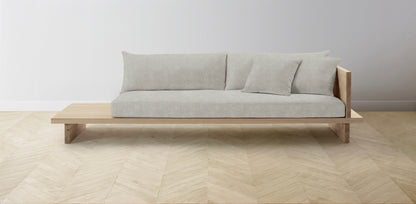 The Muir Arm on Right - Performance Melange Weave Flint Sofa