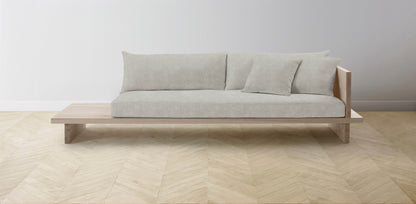 The Muir Arm on Right - Performance Melange Weave Flint Sofa