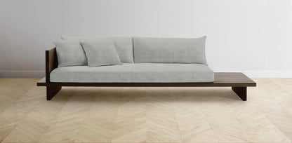 The Muir Arm on Left - Performance Melange Weave Seaglass Sofa