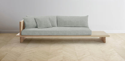 The Muir Arm on Left - Performance Melange Weave Seaglass Sofa