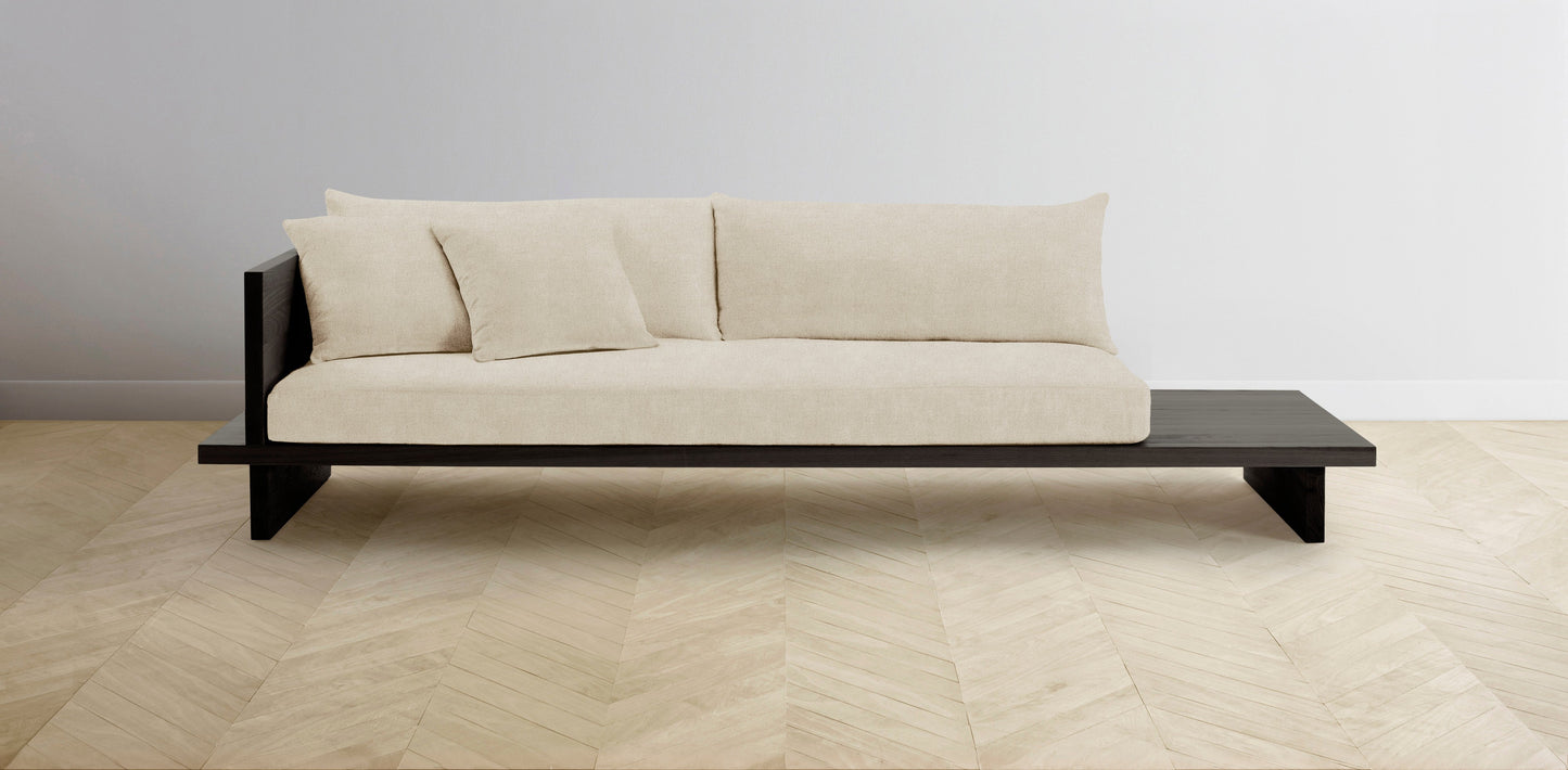 The Muir Arm on Left - Performance Melange Weave Shell Sofa