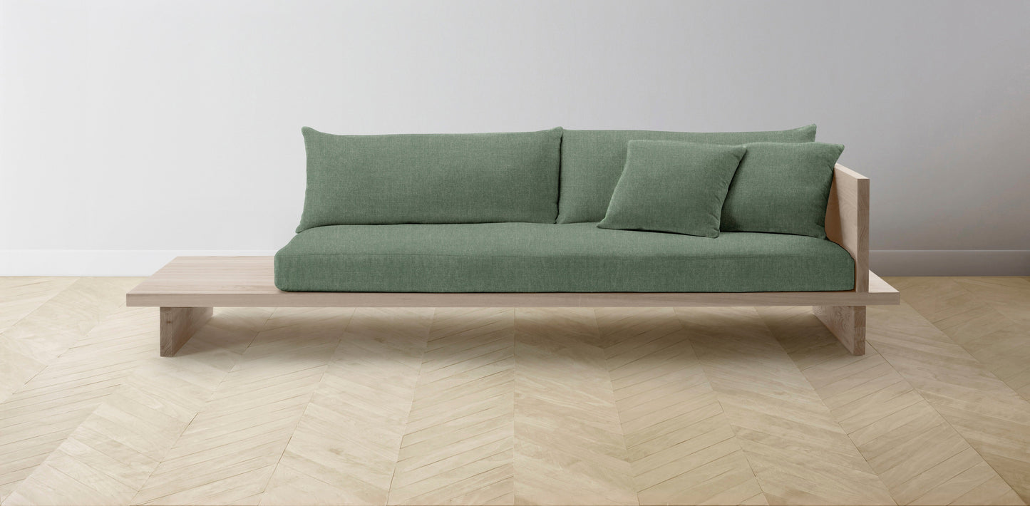 The Muir Arm on Right - Performance Stonewashed Linen Aspen Sofa