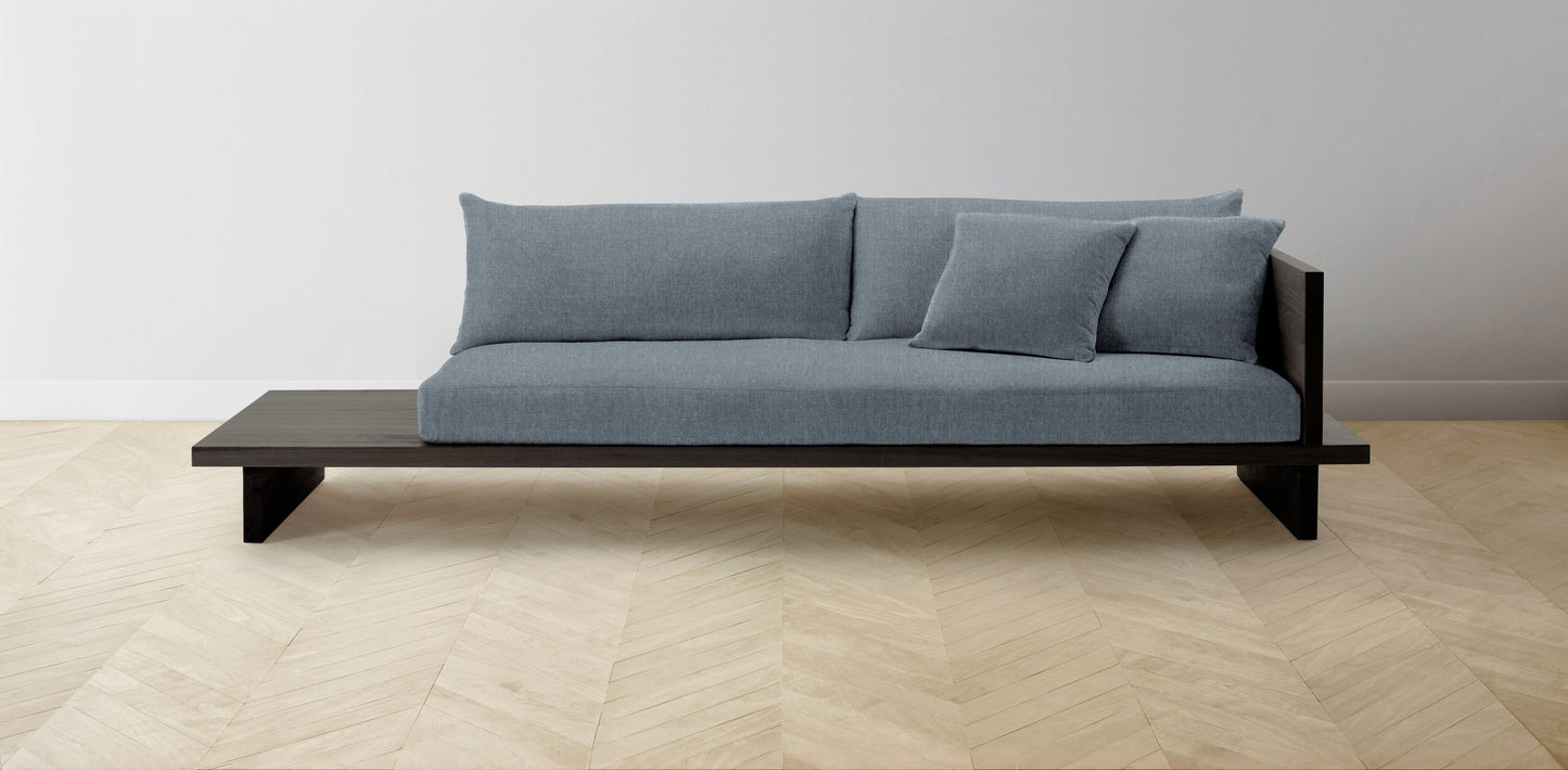 The Muir Arm on Right - Performance Stonewashed Linen Chambray Sofa