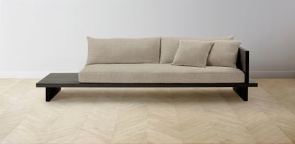 The Muir Arm on Right - Performance Stonewashed Linen Clamshell Sofa