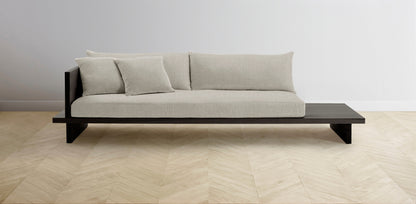 The Muir Arm on Left - Performance Stonewashed Linen Dew Sofa